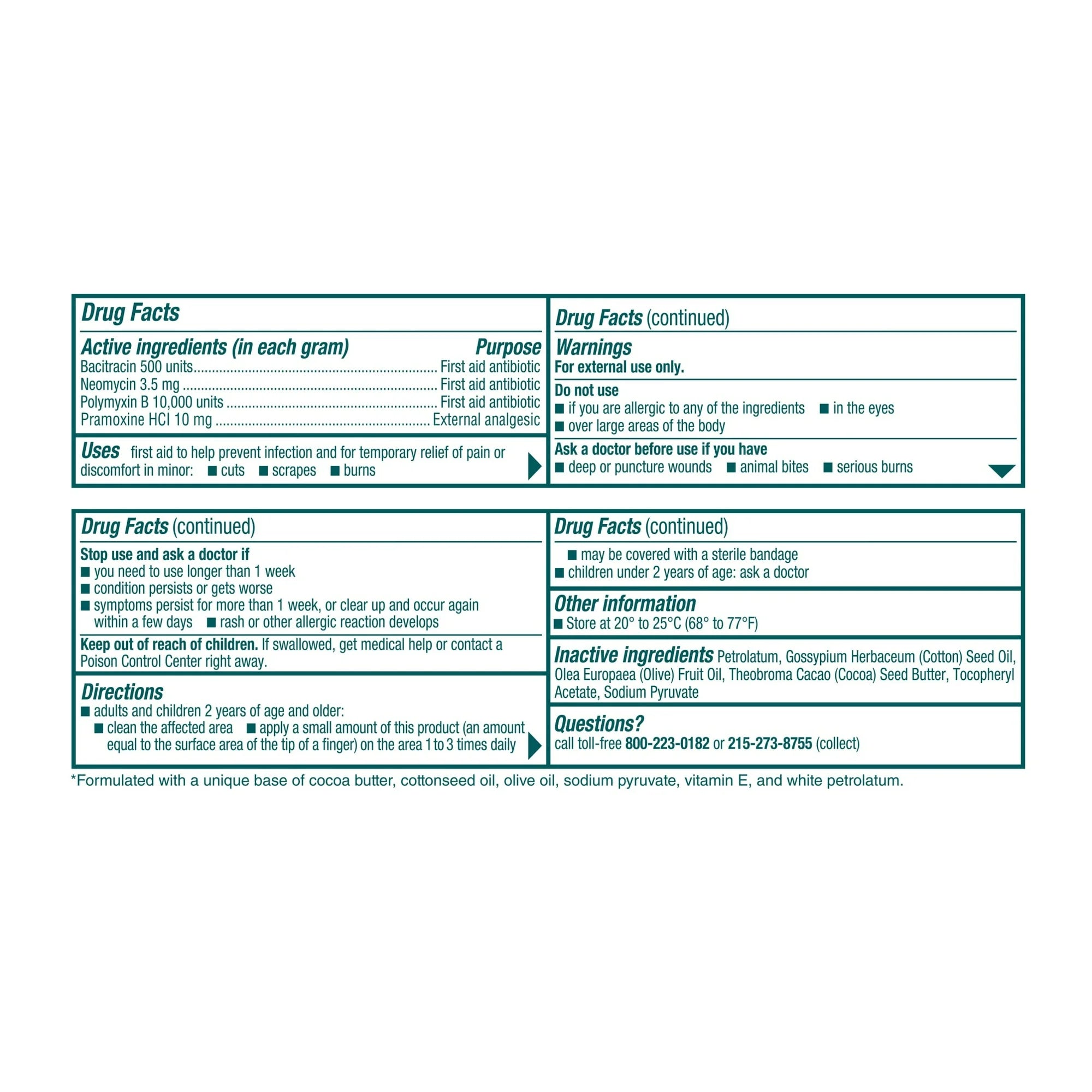 Neosporin Pain, Itch & Scar Unguento Antibiótico First Aid, 28.3g