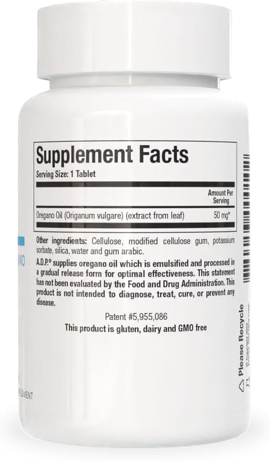 Biotics Research - ADP con aceite emulsionado de orégano, 60 tabletas.