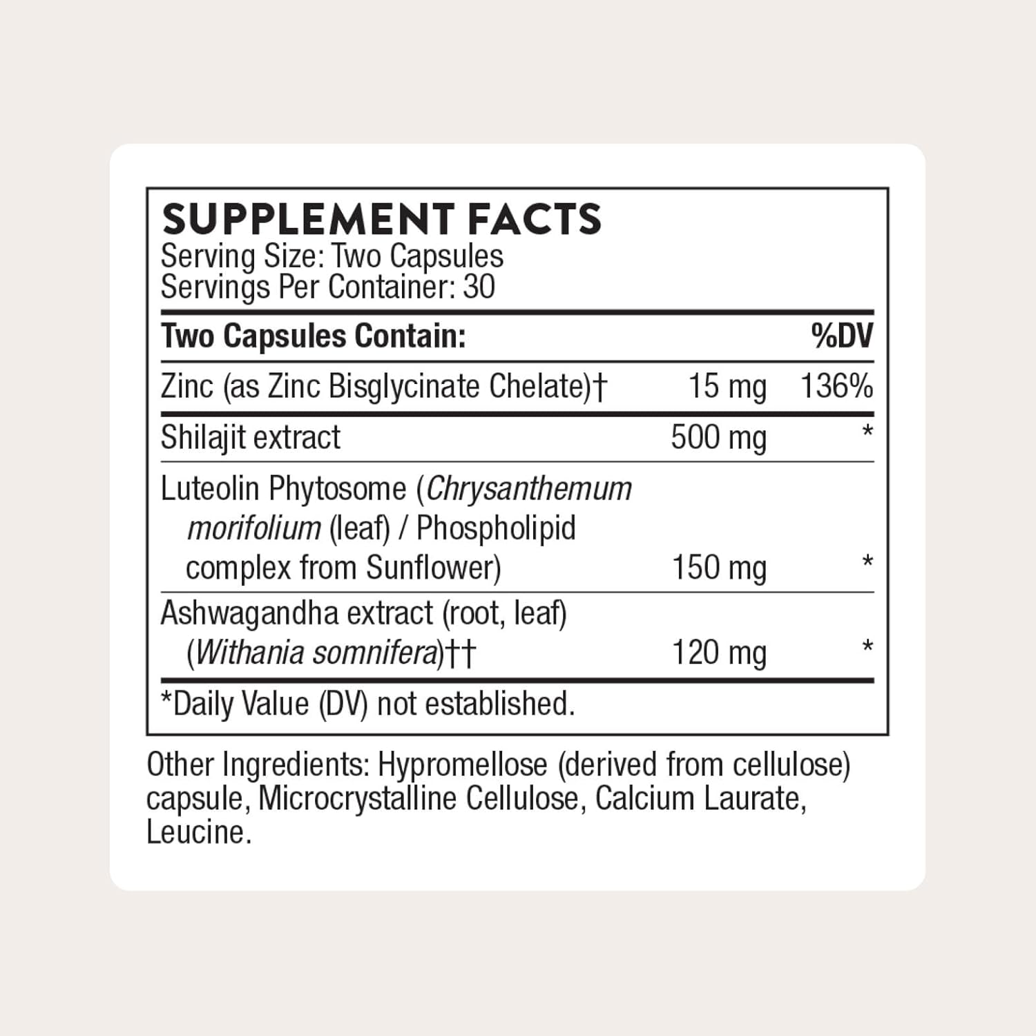 Thorne - Advanced Testosterone support , 60 capsulas