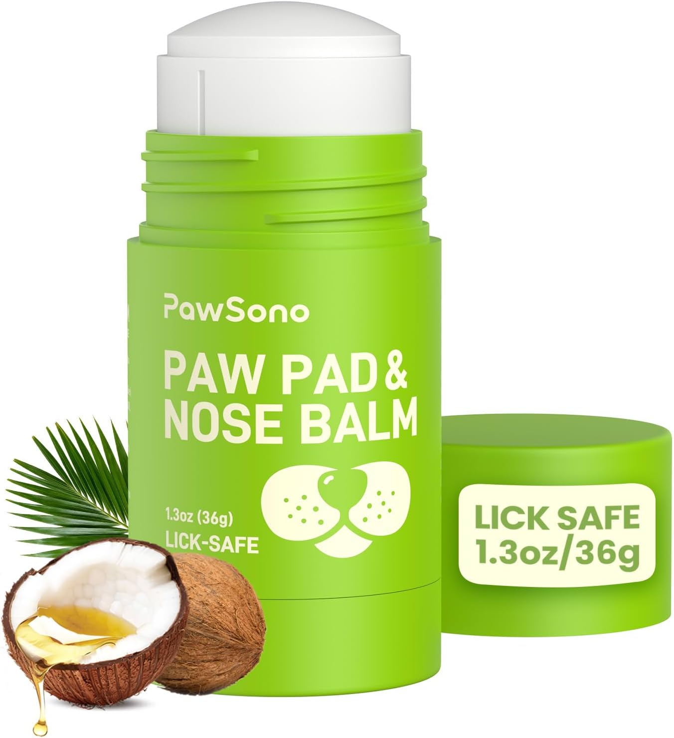 PawSono Lick-Safe - Bálsamo para patas y nariz de perro 36gr