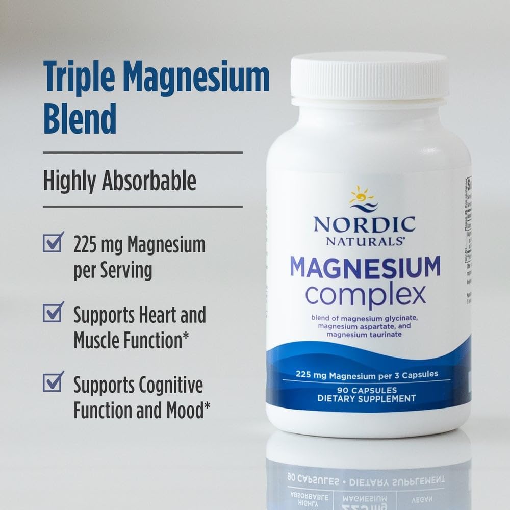 Nordic Naturals - Magnesium Complex 225mg, 90 capsulas