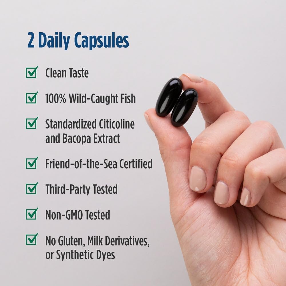 Nordic Naturals Omega Focus 1280 mg de Omega-3 , 60 capsulas sabor a limon