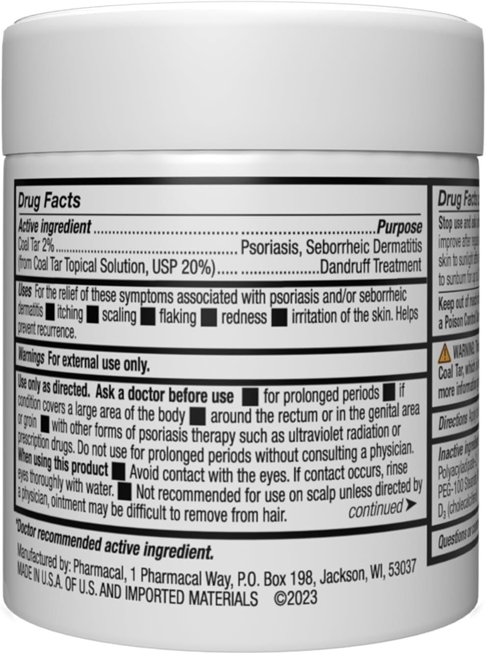 MG217 - Ointment Coal Tar para la psoriasis, 113.4g