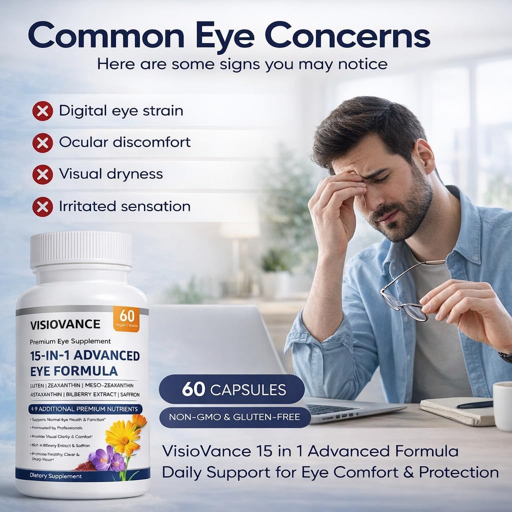 VISIOVANCE Fórmula avanzada 15 en 1 para ojos  60 cap
