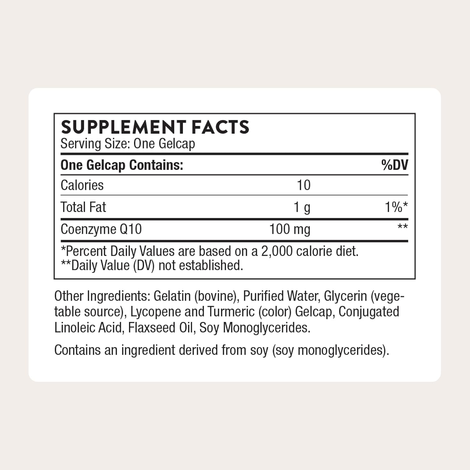 Thorne - CoQ10 100mg , 60 capsulas