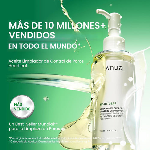 Anua Heartleaf - Aceite limpiador para control de poros, limpiador de aceite para cara, 200ml