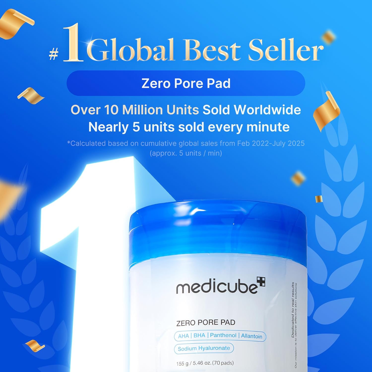 Medicube -Almohadillas de tóner Zero Pore Pad 2.0 | Almohadilla facial de doble textura para exfoliación, 70 pands