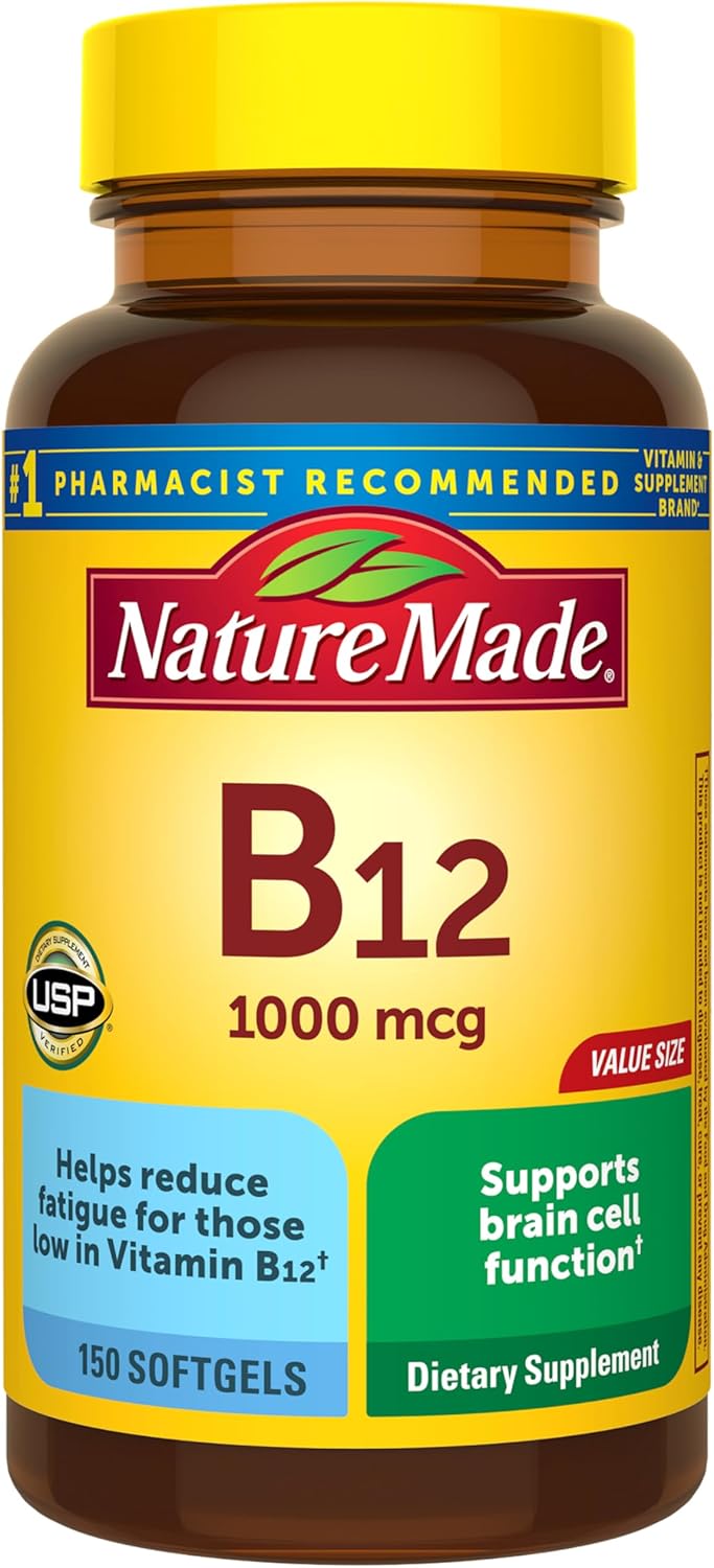Nature Made - Vitamina B12 1000mcg, 150 capsulas