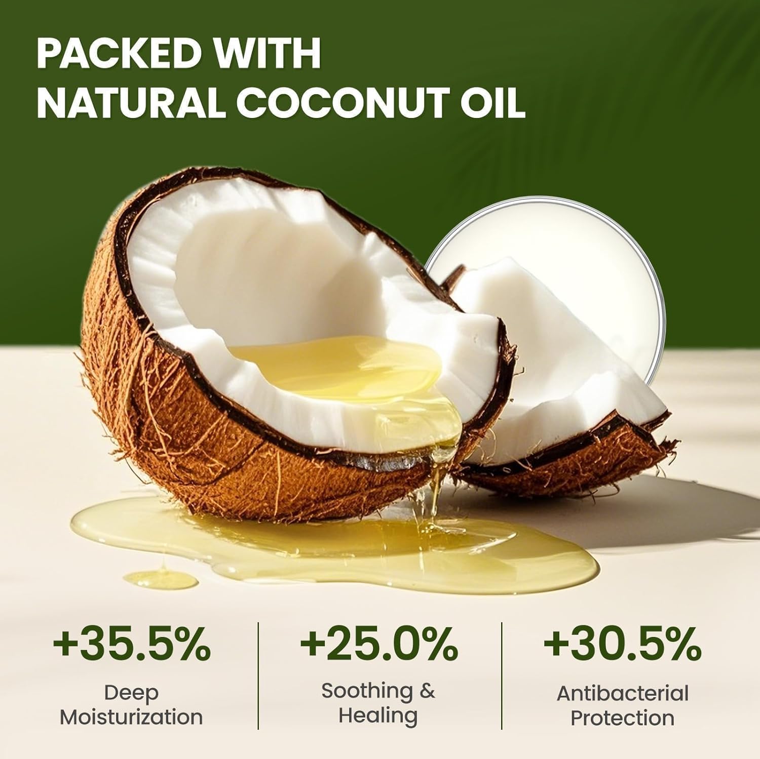 Bálsamo para patas y nariz de perro seguro para lamer con aceite de coco  60gr