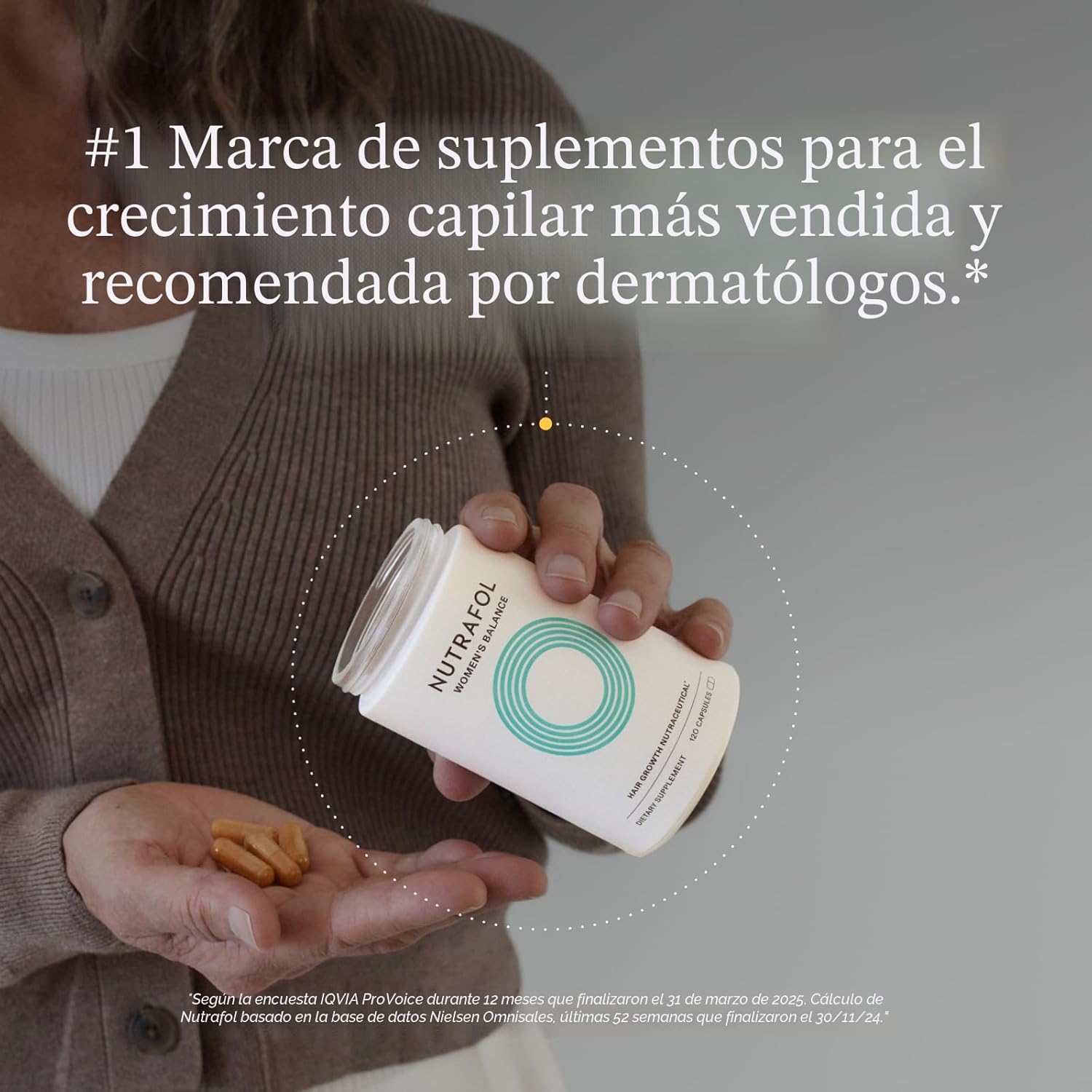 Nutrafol - Women's Balance para el Crecimiento del Cabello para Mujeres, 120 capsulas