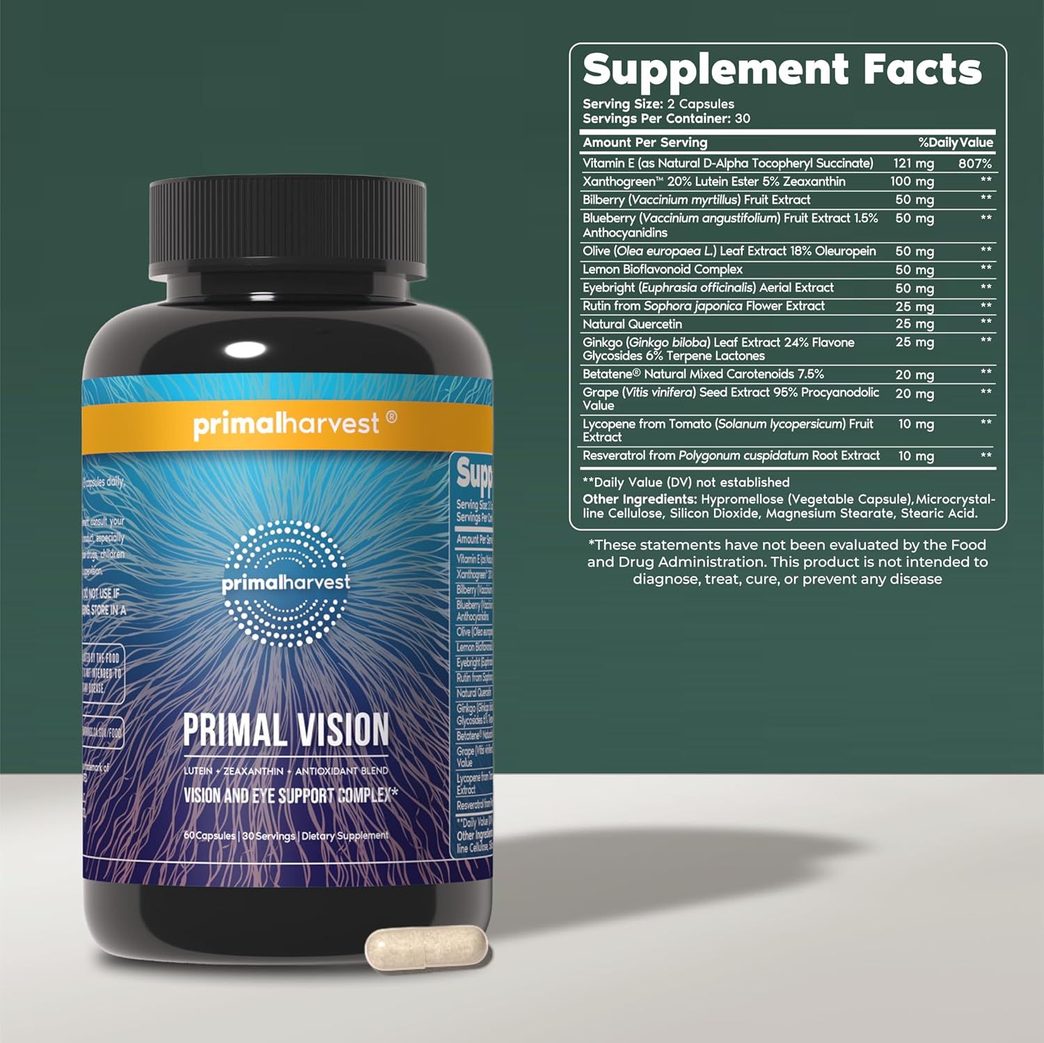 Primal Harvest Primal Vision 60 cap