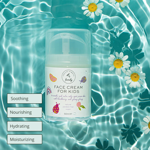 Crema Facial Hidratante Suave para Niños y Preadolescentes, 50ml