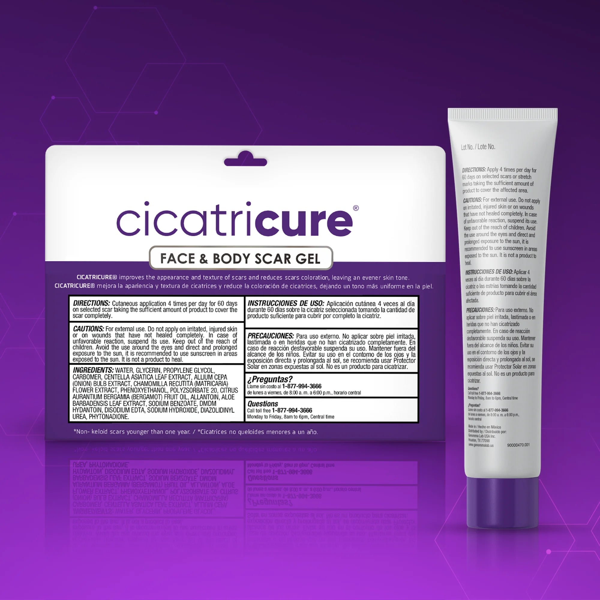 Cicatricure- Crema Reductora de Cicatrices, Gel para Cicatrices de Rostro y Cuerpo, 28g