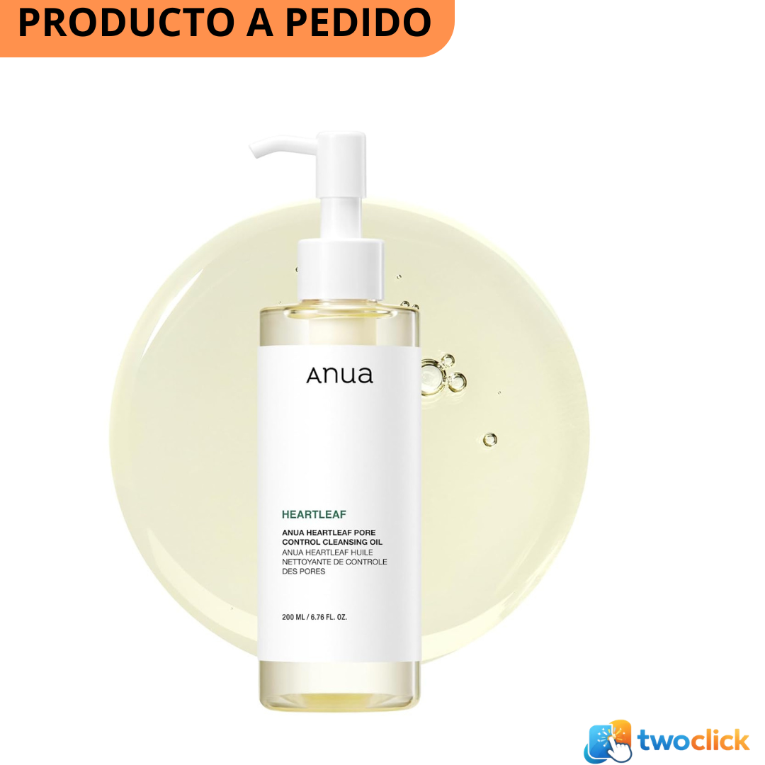 Anua Heartleaf - Aceite limpiador para control de poros, limpiador de aceite para cara, 200ml