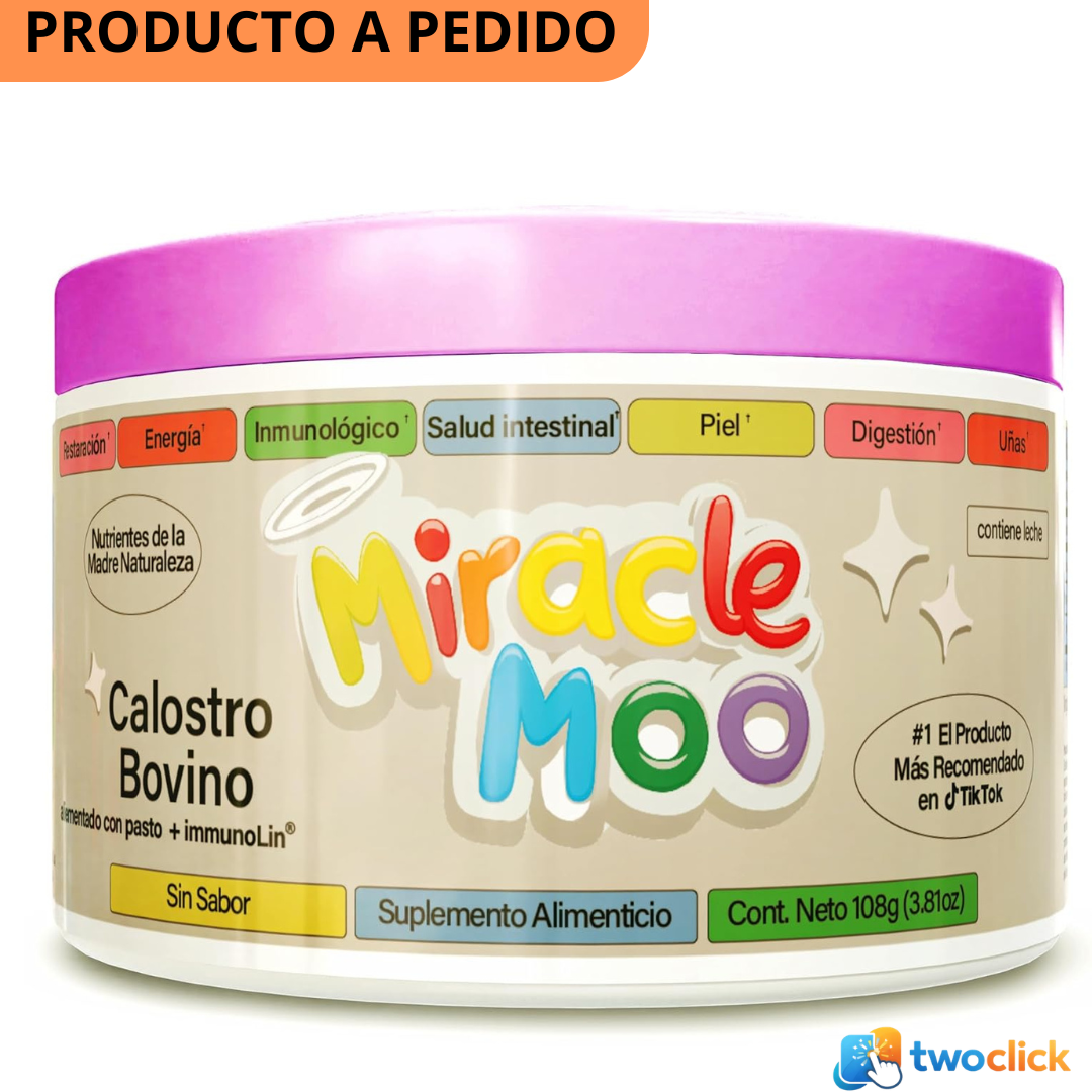 MIRACLE MOO -  Calostro bovino con polvo3.81 oz