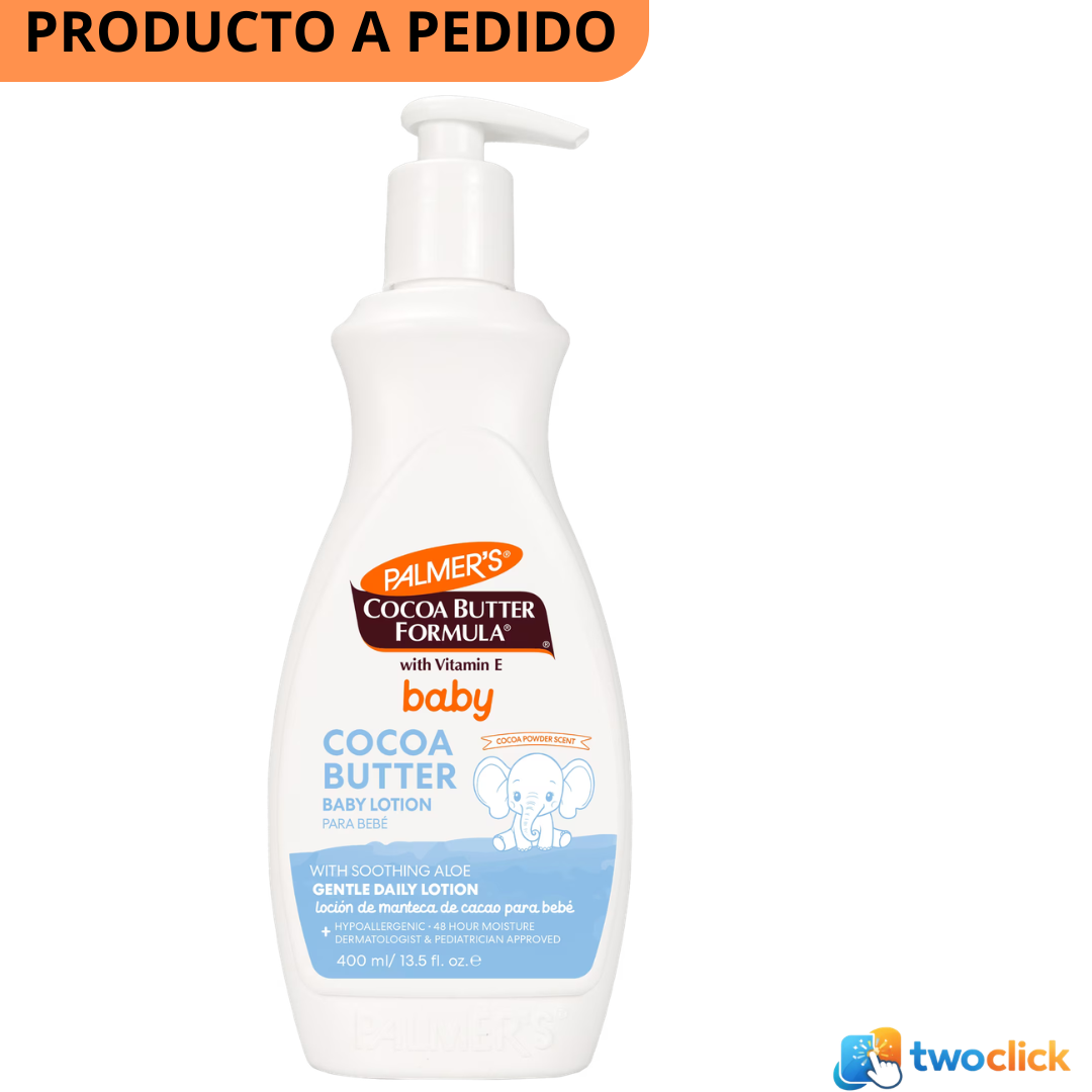 Palmer's Loción Hidratante con Fórmula de Manteca de Cacao para Bebé, Vitamina E - 400ml