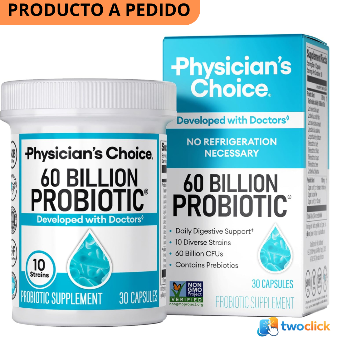 Physician's Choice Probióticos 60 mil millones de UFC , 30 capsulas