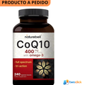 Naturebell - Coq10 400mg con Omega-3 , 240 capsulas