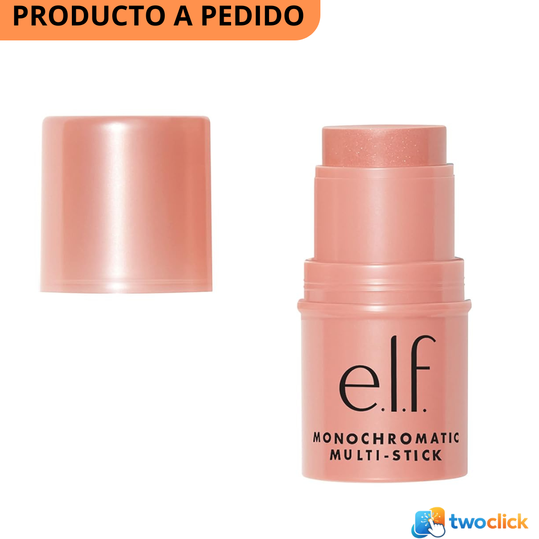 e.l.f. Multibarra monocromática, color lujosamente cremoso y mezclable, para ojos, labios y mejillas, 0.17oz