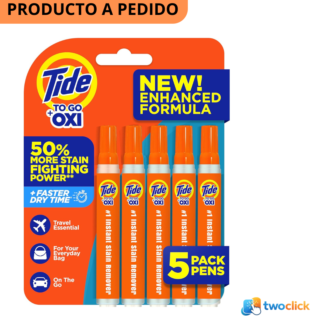 Tide Quitamanchas para Ropa, Tide To Go Bolígrafo - 5 unidades