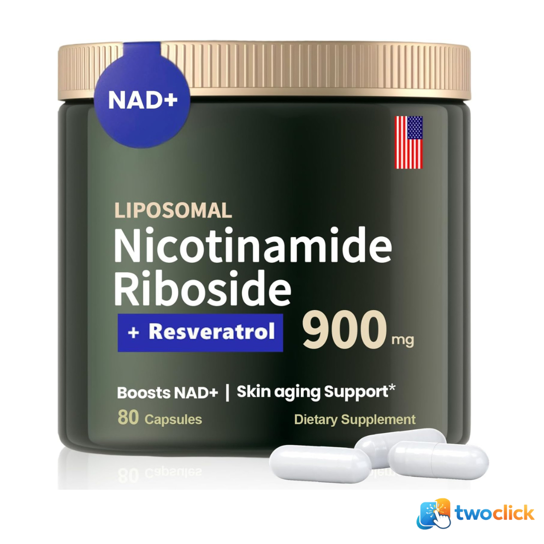 Reus Research - Liposomal Nicotinamide Riboside + resveratrol 900mg, 80 capsulas