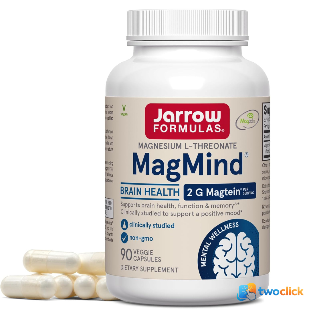 Jarrow Formulas - MagMind 2g (brain health), 90 capsulas