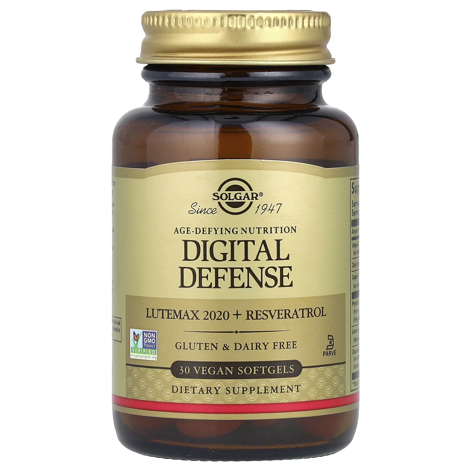 Solgar Nutrición Antiedad, Defensa Digital, 30 Cáp